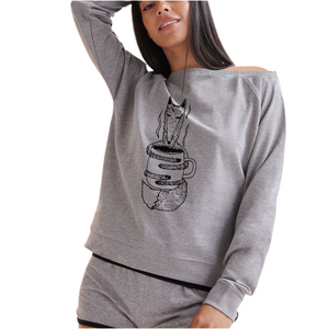 Coffee fox grey jumper