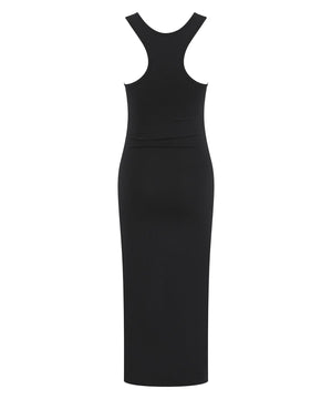 Hedgehogs midi women dress with a slit