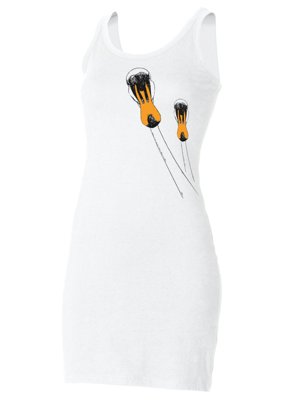 Swan vest dress
