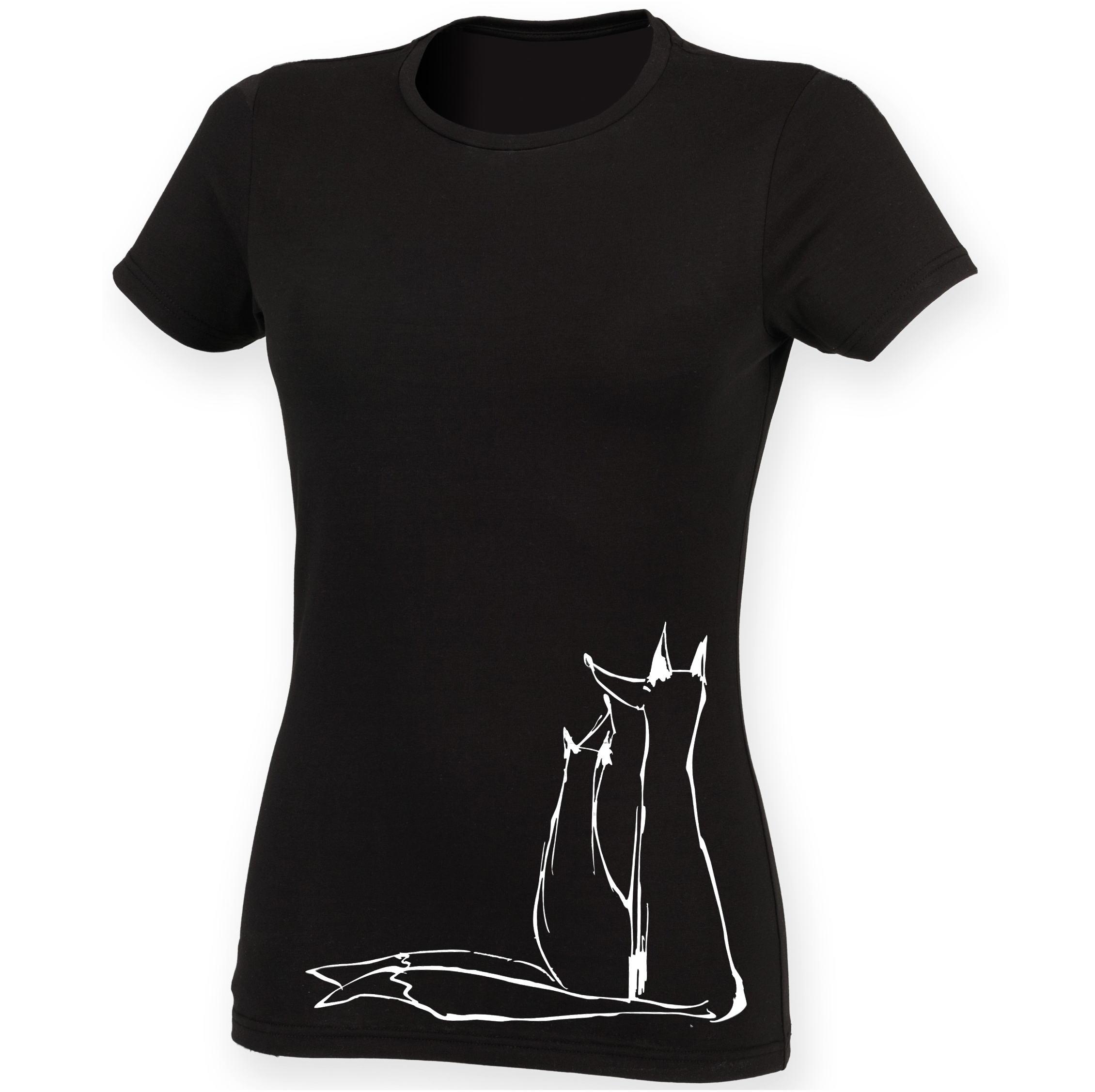 2 Foxes women t-shirt-ARTsy clothing