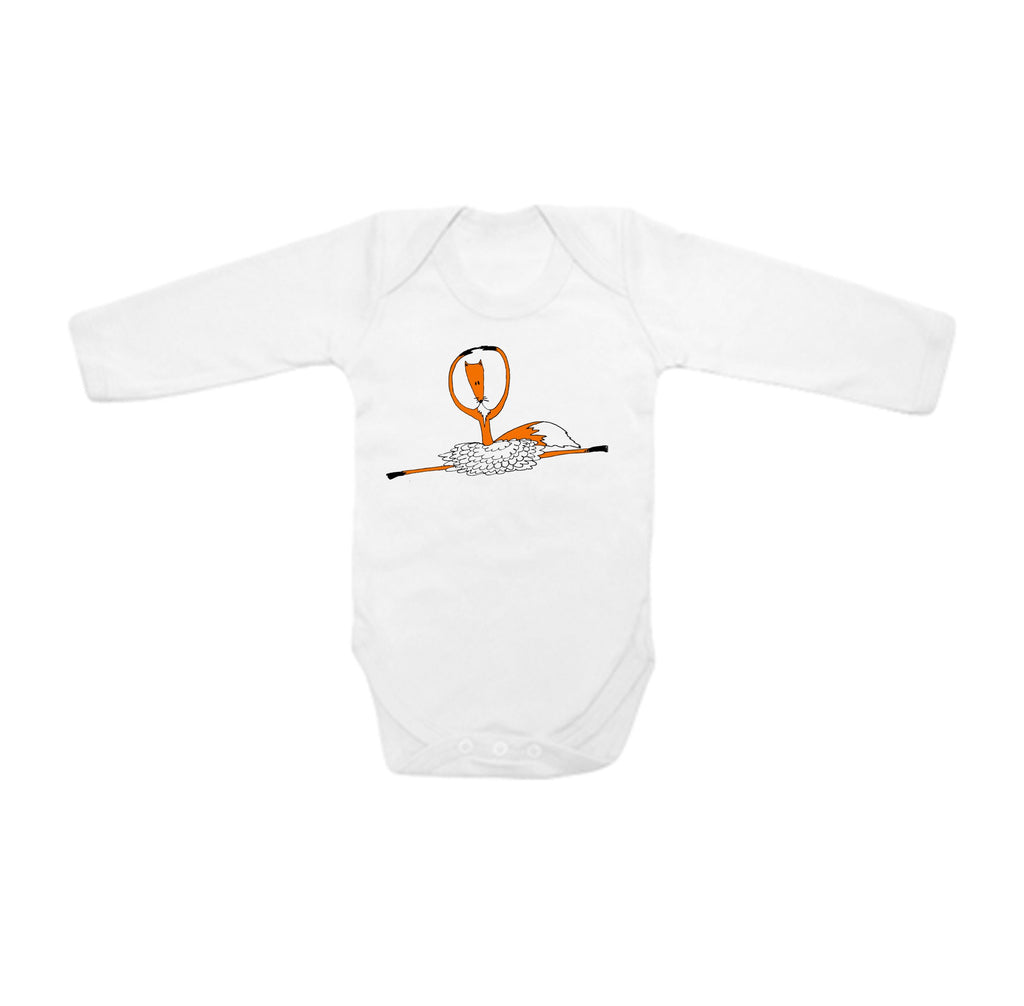 Ballerina fox baby bodysuit-ARTsy clothing