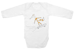 Babygrow - Fox On A Skateboard Bodysuit, Hand Painted