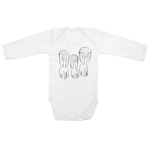 Babygrow - Three Little Alpacas Baby Bodysuit