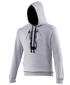 Badger hoodie, Grey/Black-ARTsy clothing