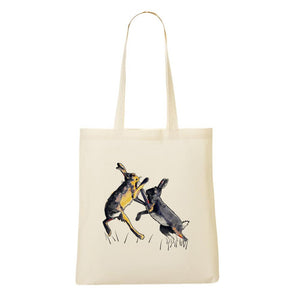 Bags - Boxing Hares Tote Bag