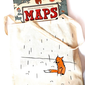 Bags - Fox In A Rain Tote Bag