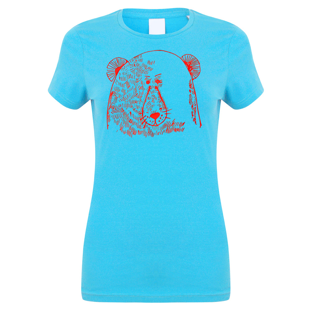 Bear face women t-shirt