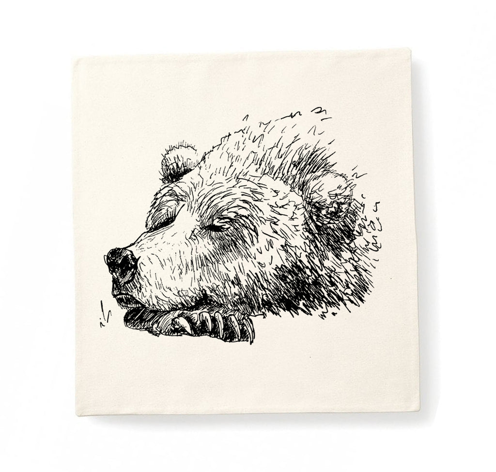 Cushion cover, sleepy bear