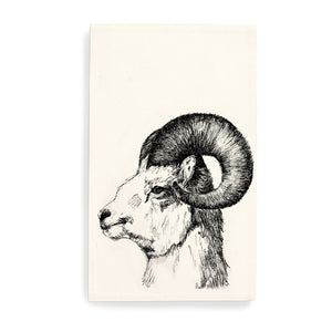 Cushion cover, Mountain Goat by Gill Pollitt