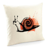 Cushion cover, snail maud by Gill Pollitt