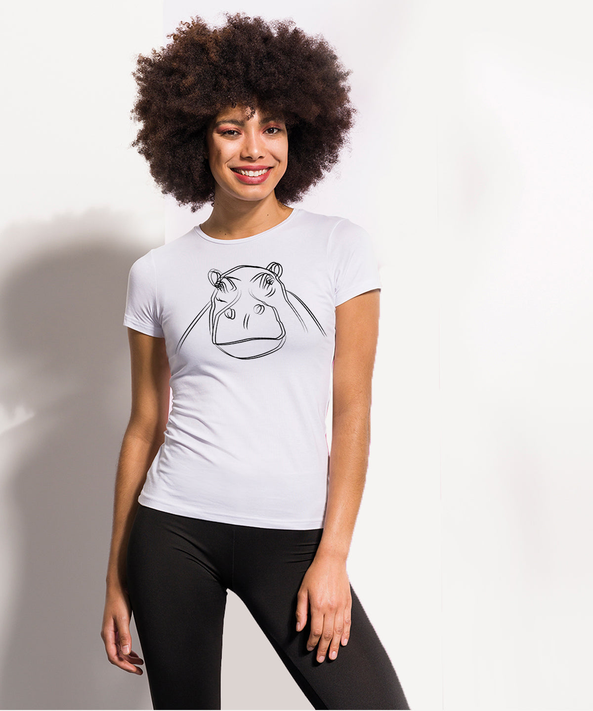 Double hippo women t-shirt