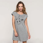 Dress - Donkey Flowy T-shirt Dress, Grey