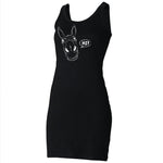 Dress - Donkey Vest Dress, Black/white