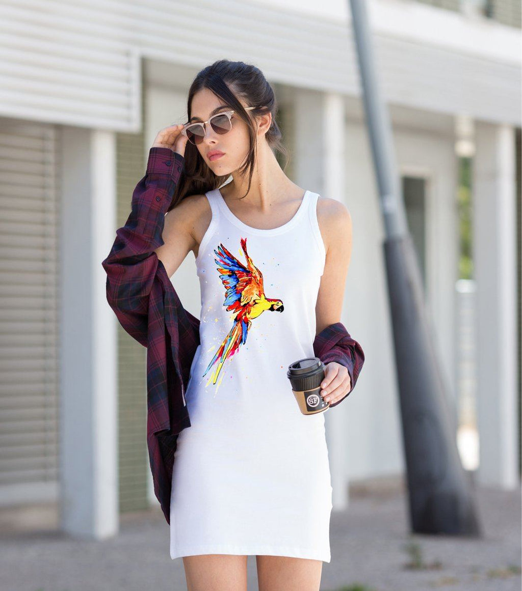 Dress - Parrot Vest Dress