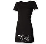 Dress - White Fox In The Grass T Shirt Dress