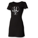 Elephant t-shirt dress, hand painted