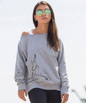 Stretching elephant women jumper