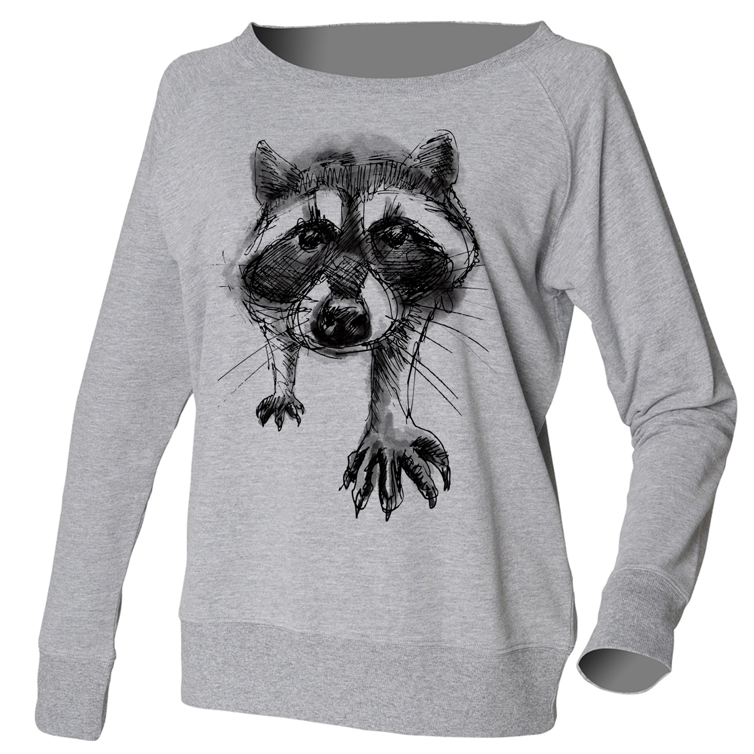 Racoon women jumper, grey