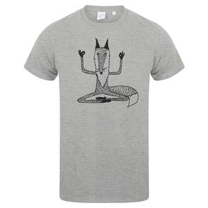 Meditating fox men t-shirt