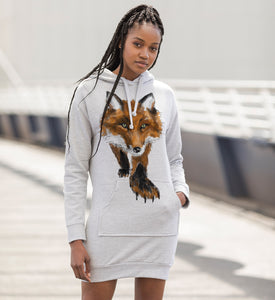 Sneaky fox hoodie dress