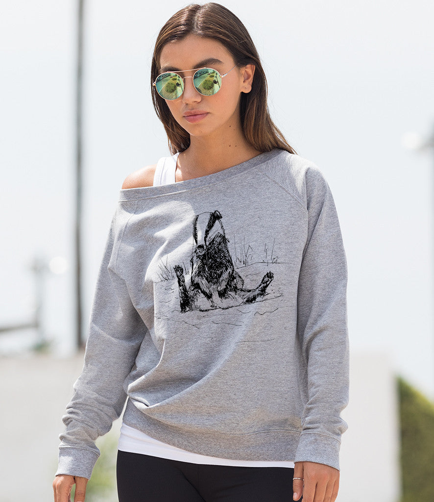 Water badger grey jumper