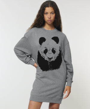 Oversized Sweatshirt dress, Panda