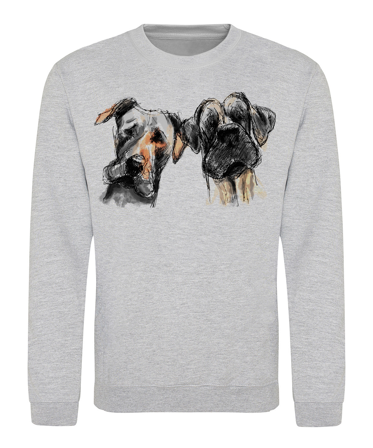 Two dogs unisex sweatshirt