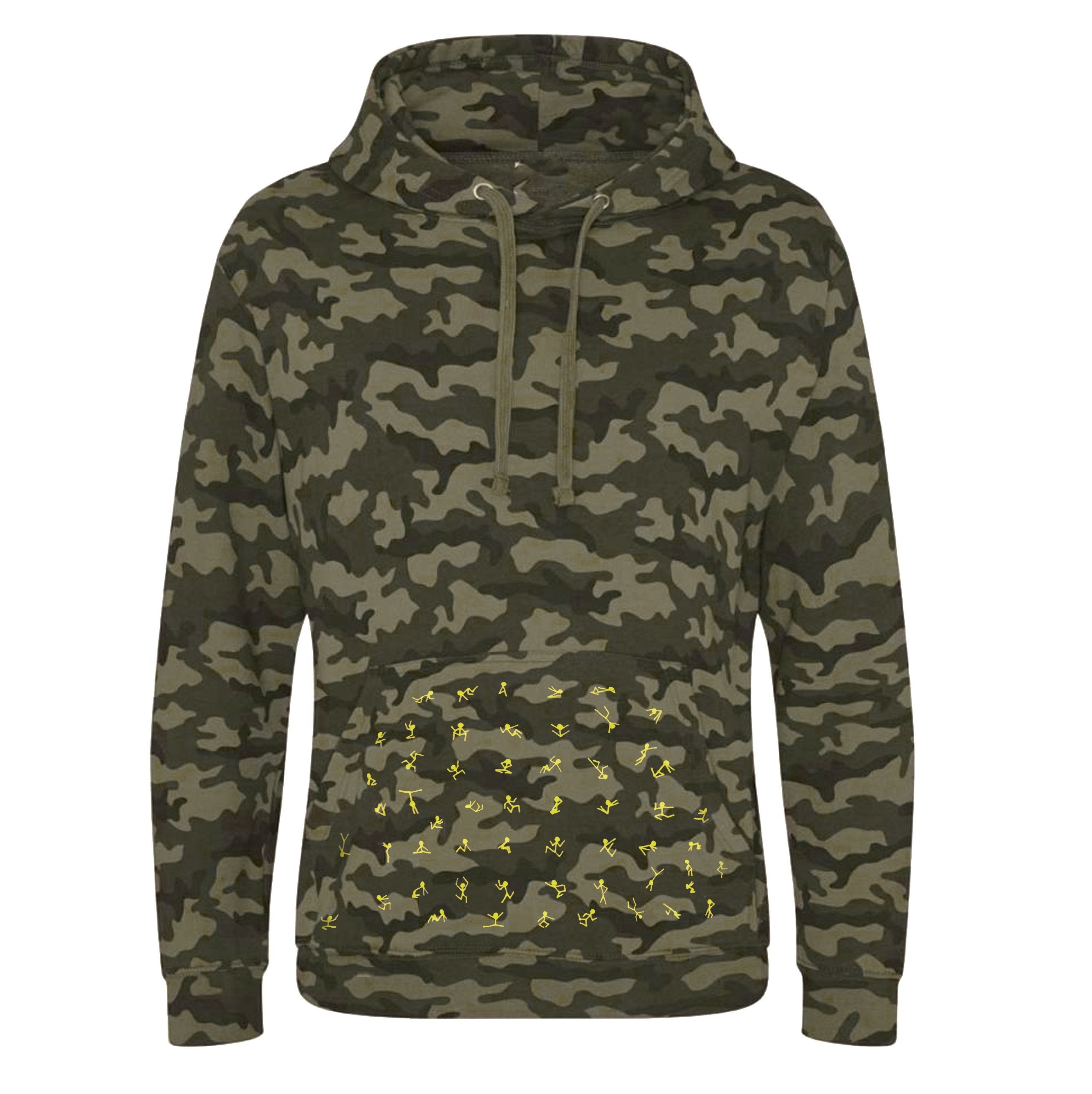 Hoodie - Camouflage Unisex Hoodie, Stickmen