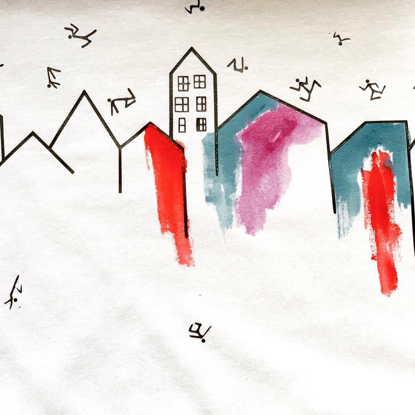 Architectural stickmen t-shirt-ARTsy clothing