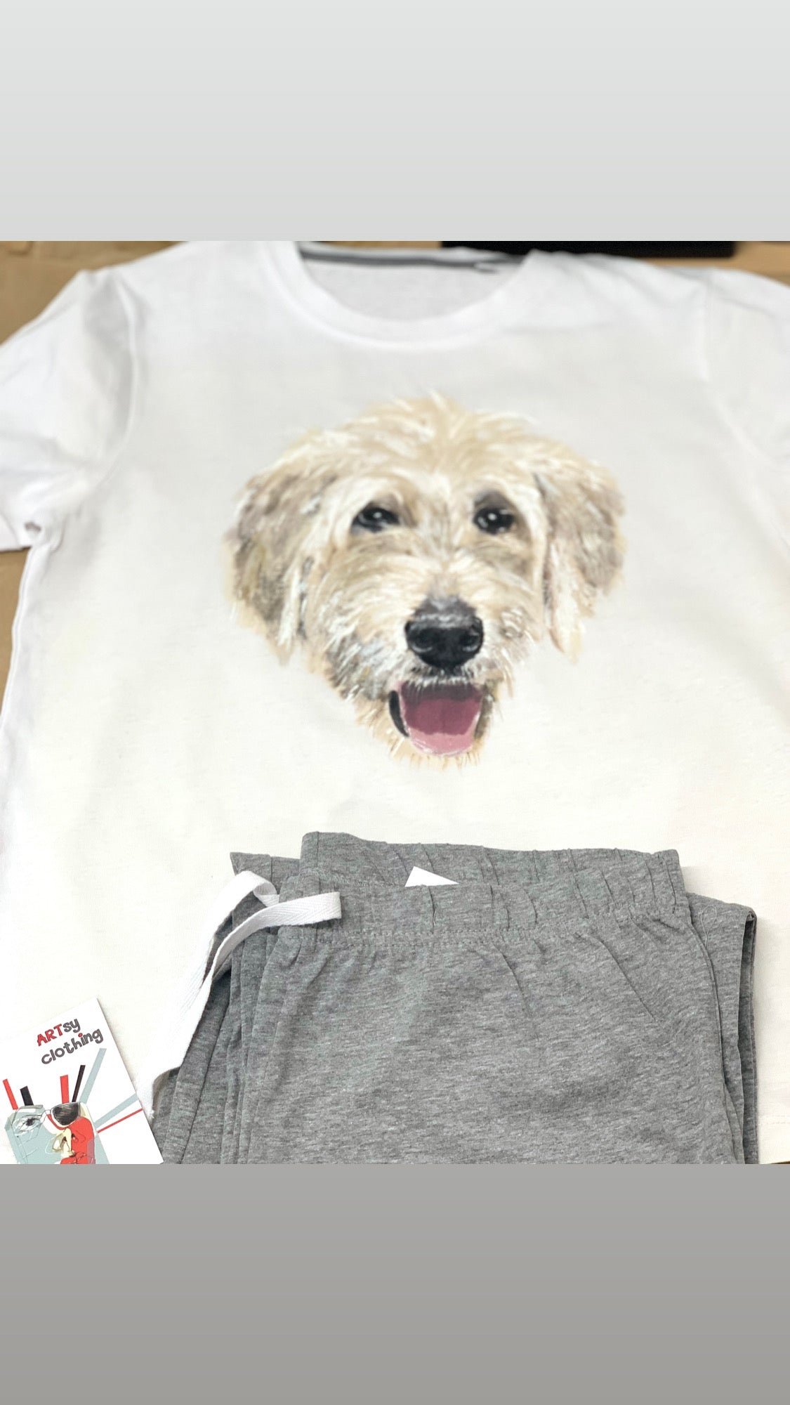 Custom painted pet t-shirt