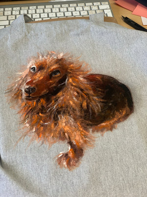 Custom painted pet t-shirt