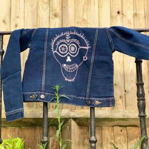 Skull denim jacket