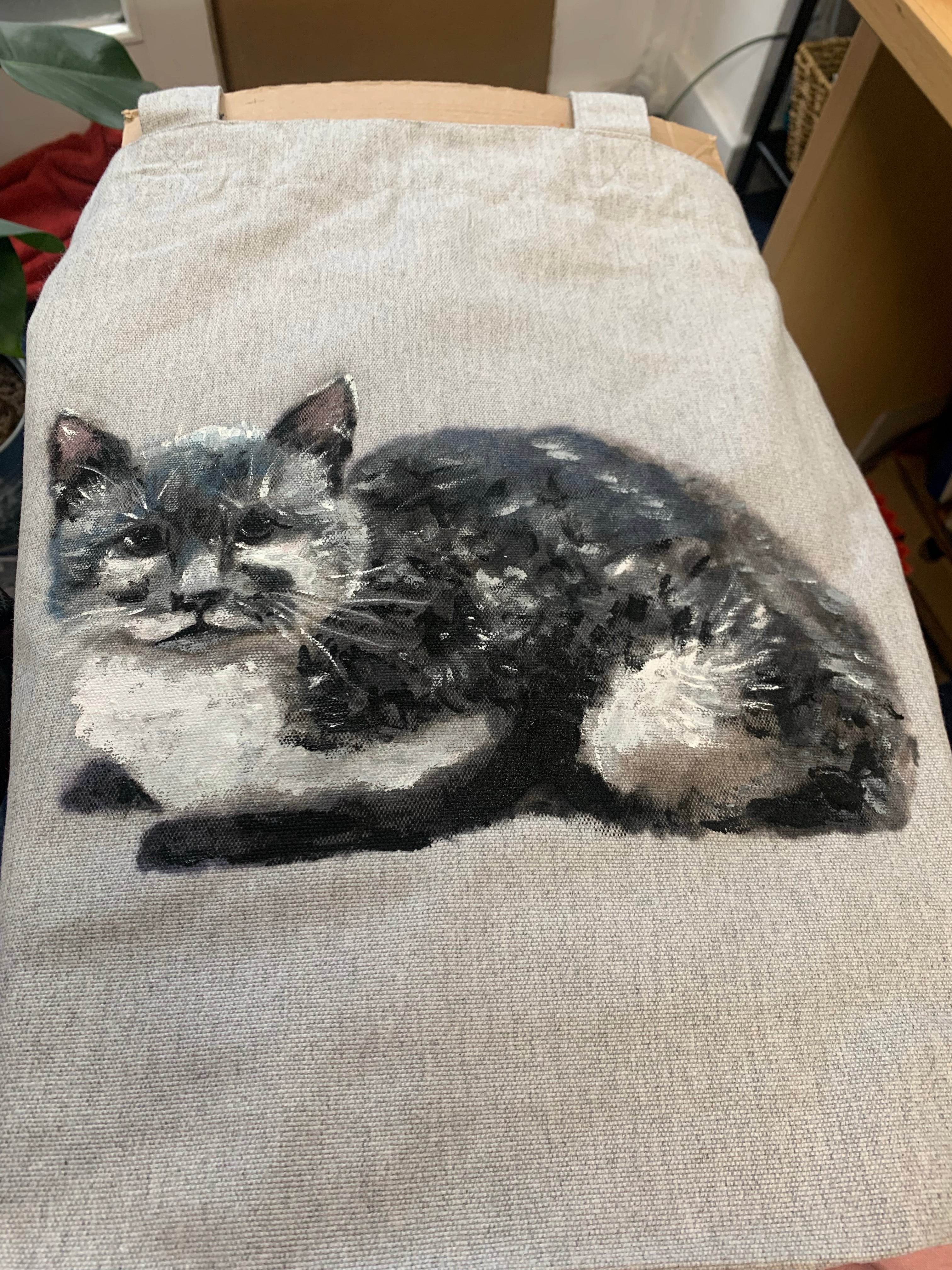 Custom painted pet t-shirt