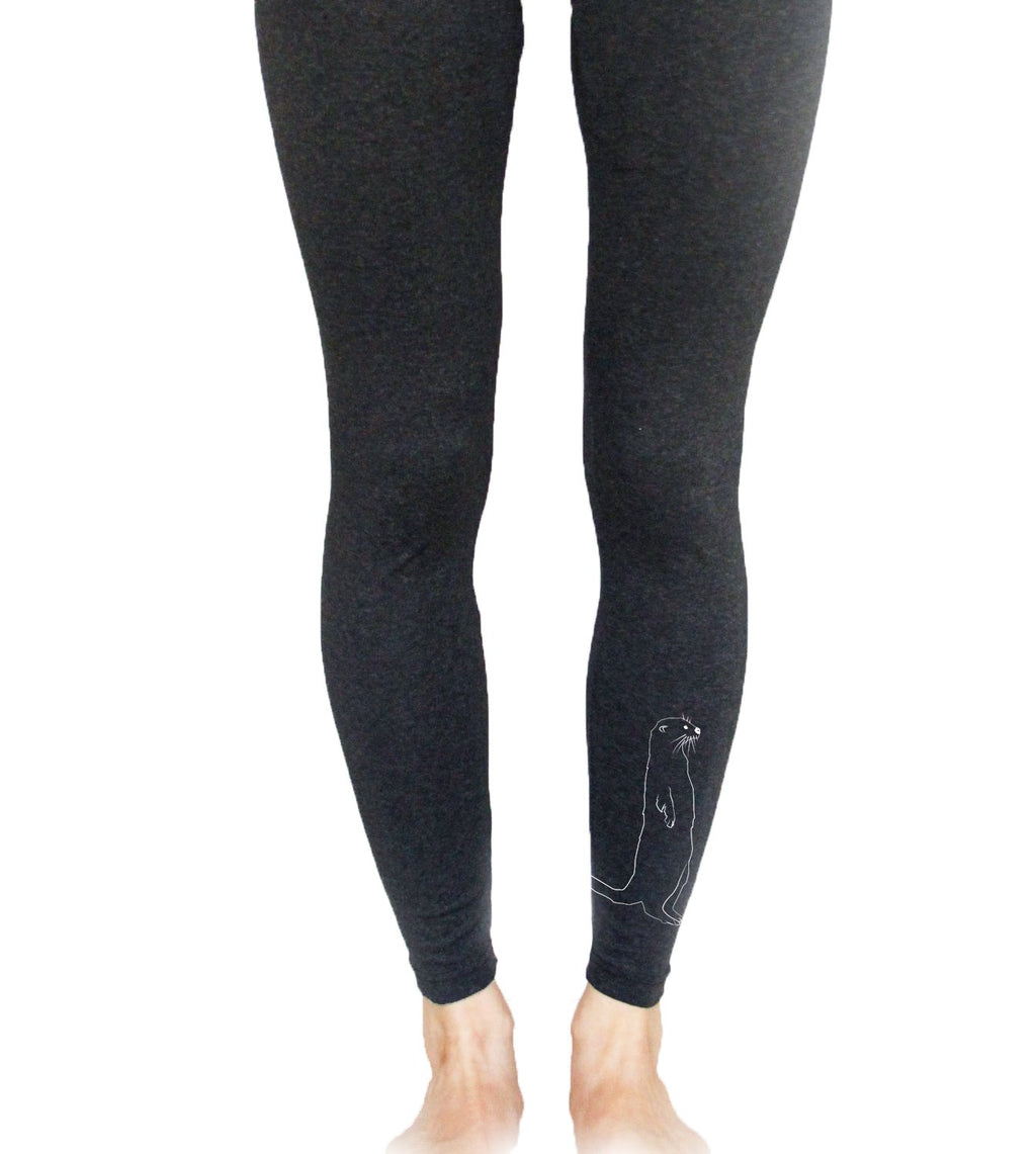 Leggings - Otter Leggings, Charcoal Grey