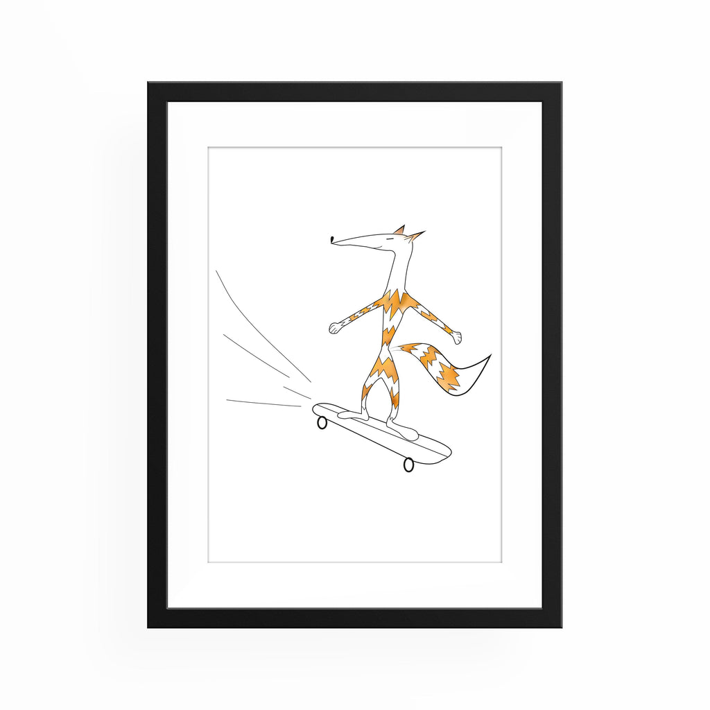 Print - Skater Fox Print