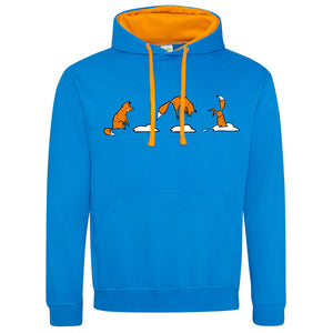 Jumping foxes unisex hoodie
