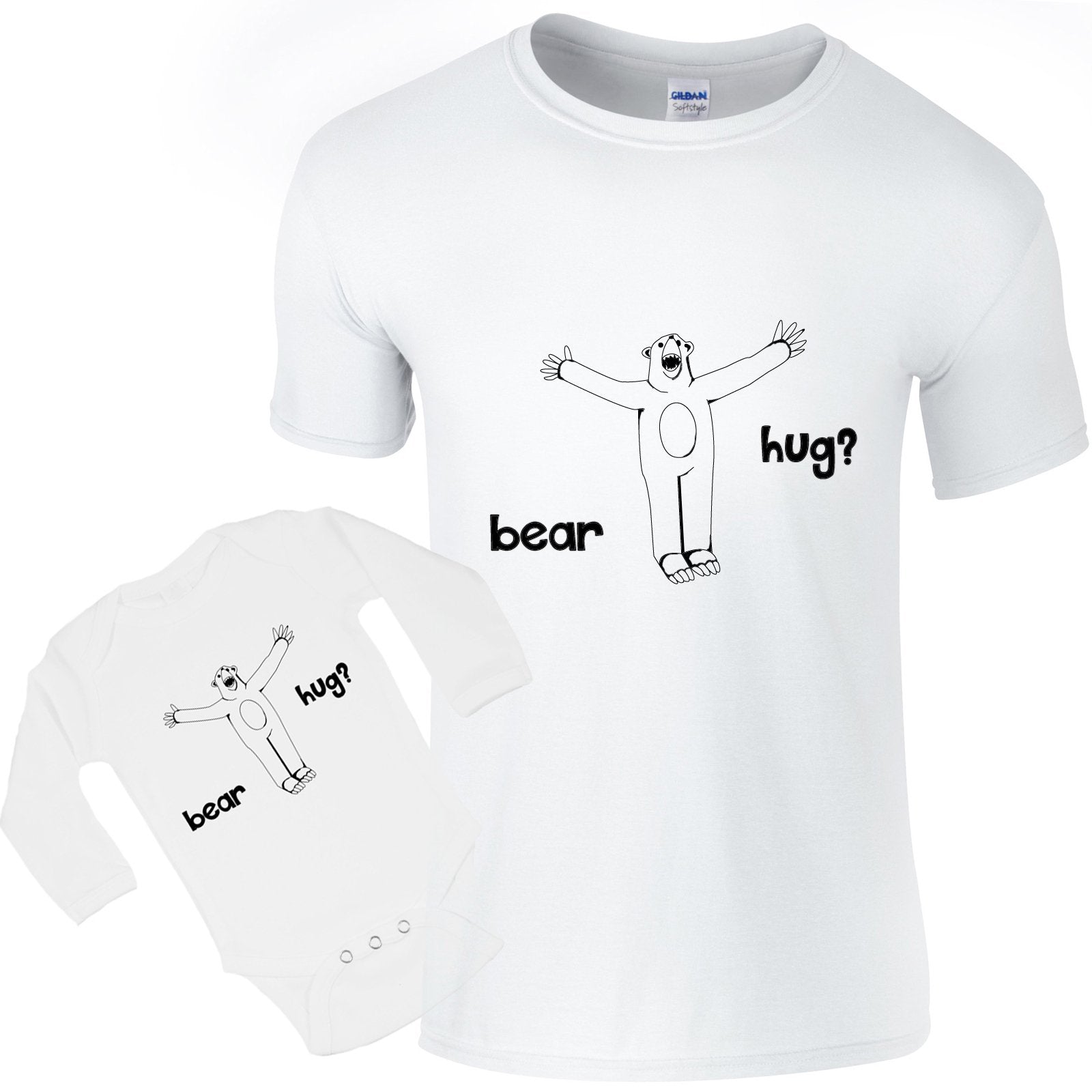 T-shirts - Bear Hug Matching T-shirt/bodysuit