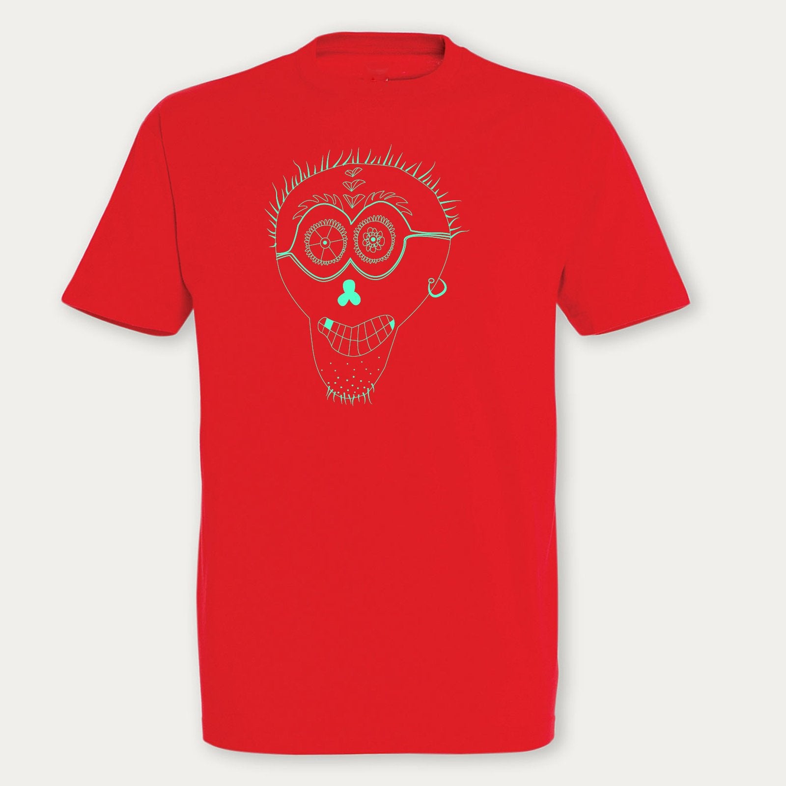 T-shirts - Punk Skull Men T-shirt