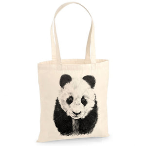 Panda tote bag, by Gill Pollitt