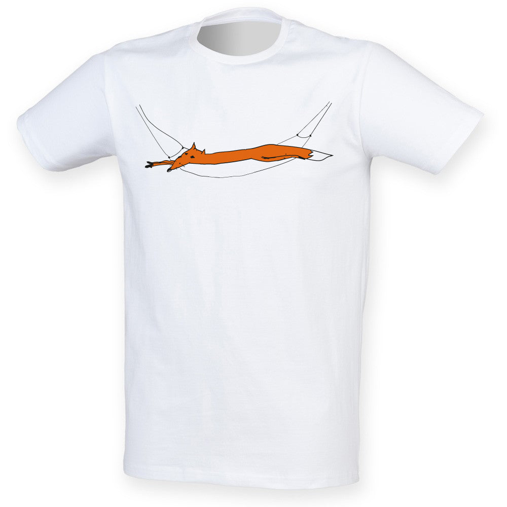 Fox in hammock men t-shirt