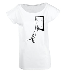 Mirror cat women top