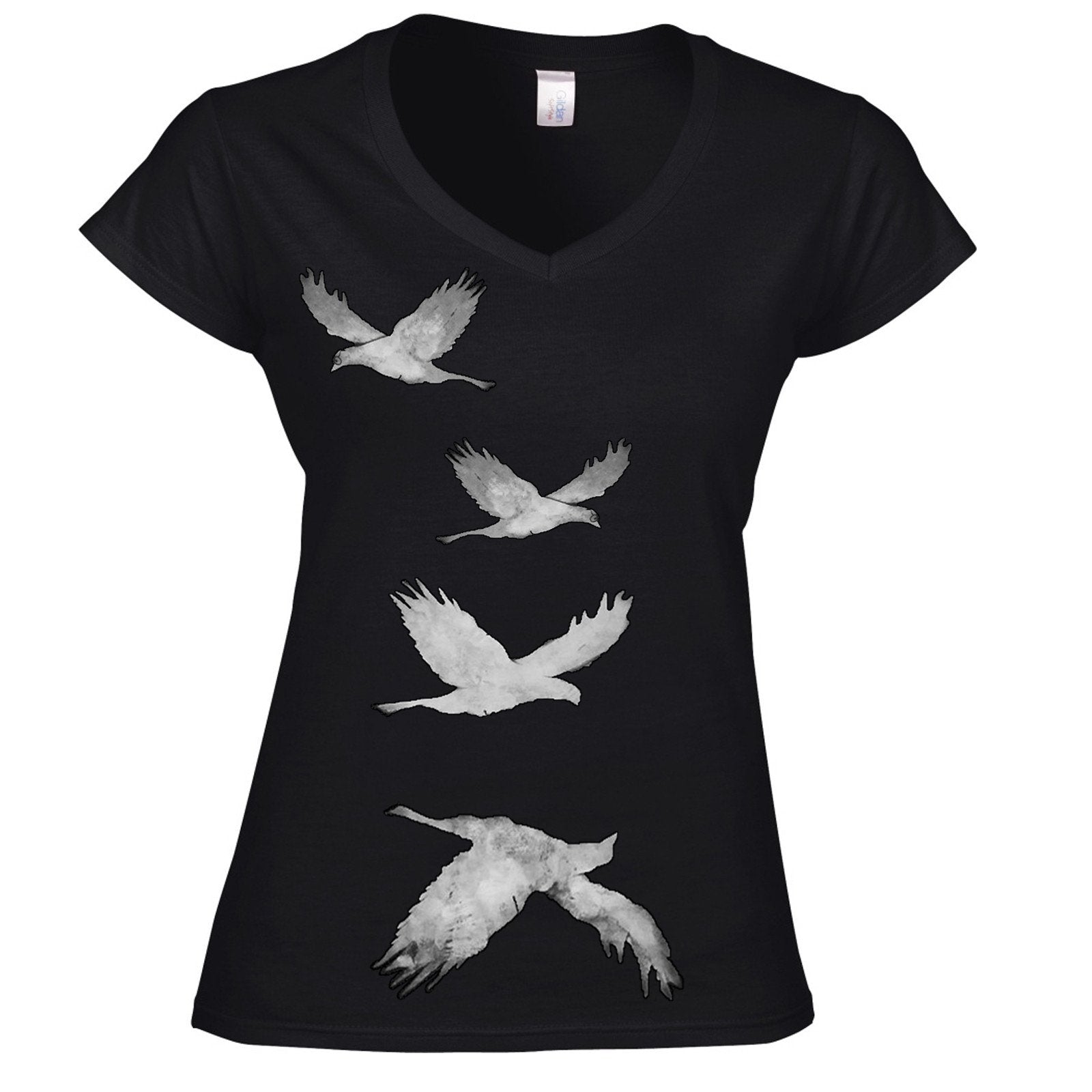 Artistic painted birds t-shirt-ARTsy clothing