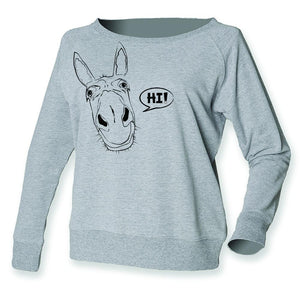 Women Top - Donkey Jumper, Grey