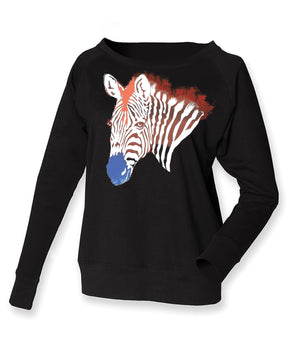 Zebra face jumper